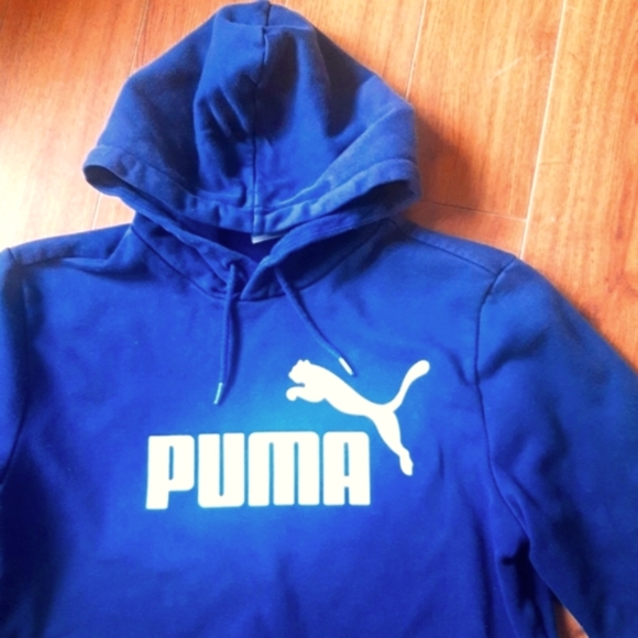(M)🆕️PUMA🔥Host Pick🔥 Rare Royaly Blue💙 Sweatshirt Hoodie Ptp20"×L25" - Picture 8 of 12